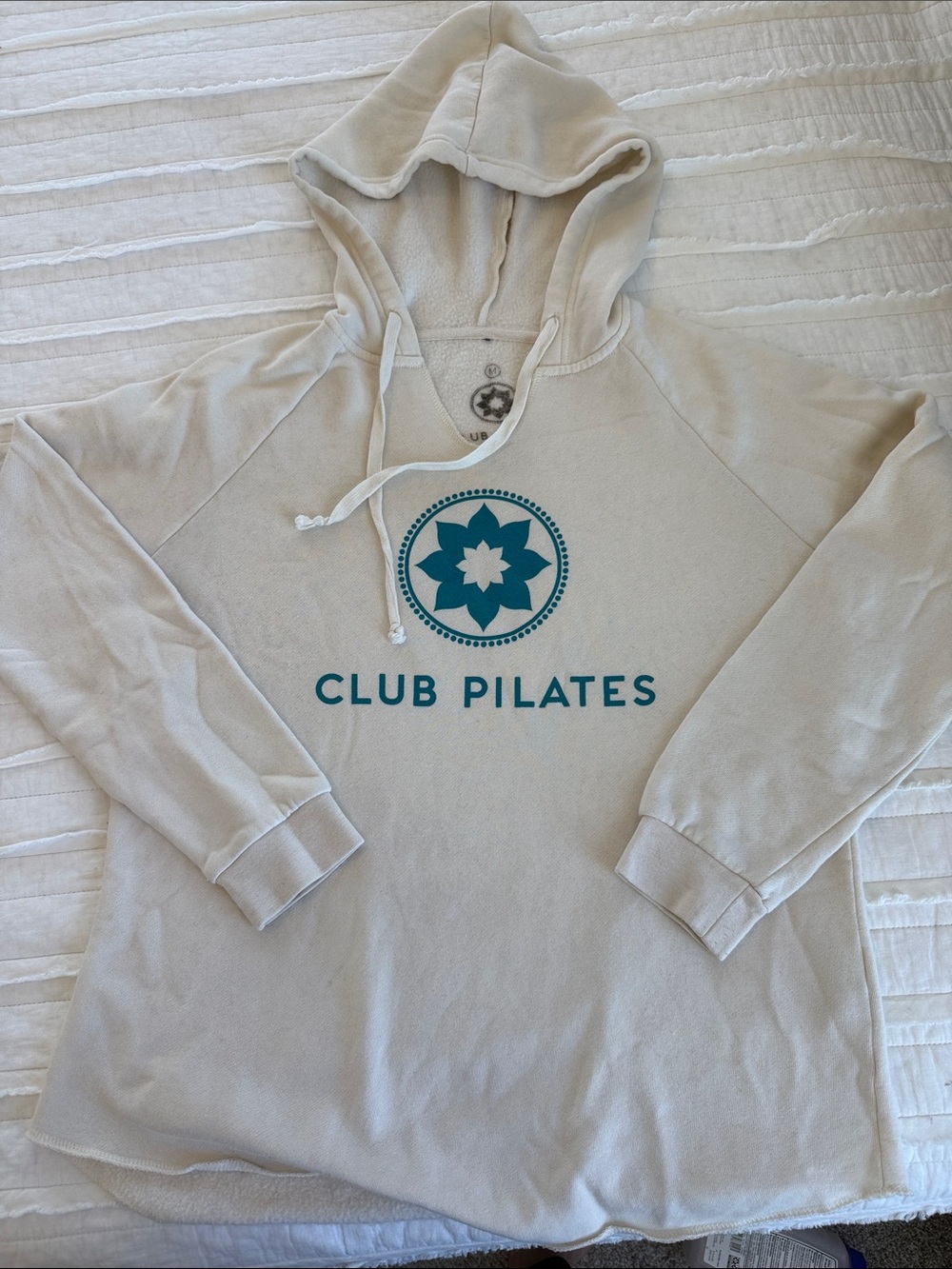 Club Pilates Cream Hooded Sweatshirt